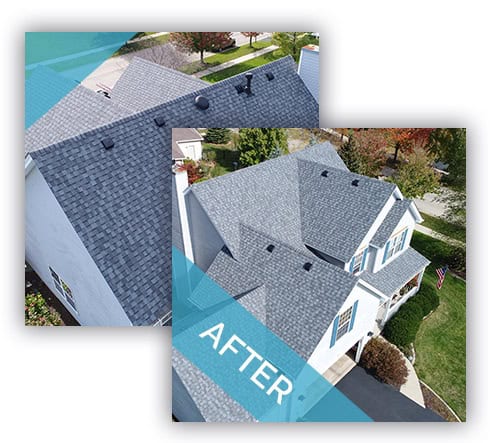 The same roof after Proliance finished, project 3