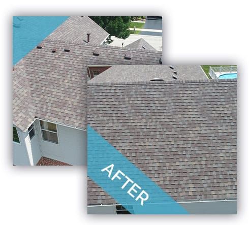 The same roof after Proliance finished, project 4